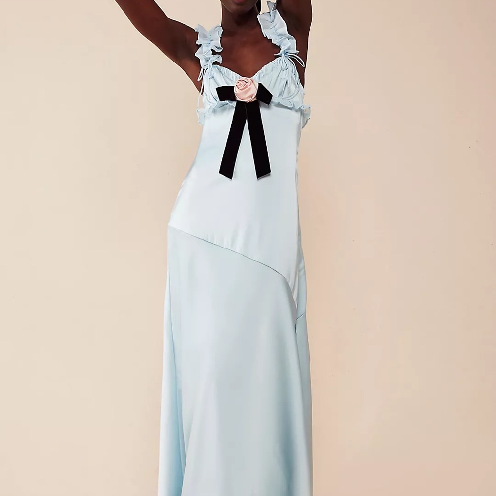For love and lemons Jillian light blue maxi dress